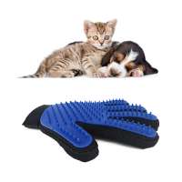 Eco-friendly Waterproof New 2 In 1 Silicone Pet Dog Hair Brush,Pet Dog Bath Shower Grooming Glove Brush