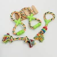 Best Sell Eco-Friendly Dog Toys Chewing Teeth Clean Cotton Rope Pet Toy