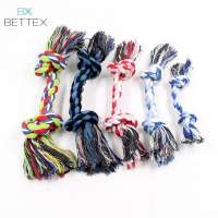 Color random puppy pet chew cotton rope toy interactive cloth braid dog chew toy