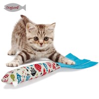 Interactive Cat Cushion Toy Catnip Teeth Grinding Fish Cat Toys With Noise Paper