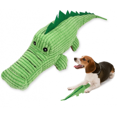 Teddy Golden Retriever Puppy Molar Teeth Crocodile Cute Soft Plush Sounding Toy