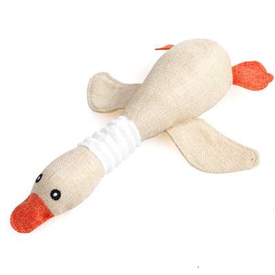 2020 new wild goose cotton hemp molar tooth cleaning sound home pet cloth toy