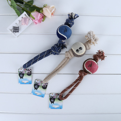 Popular Hand Weaving Cotton Rope Pet Chew Dog toy