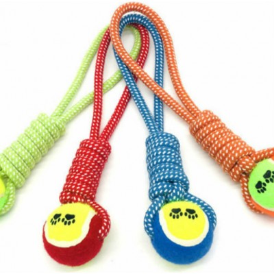 high quality hot sale cotton rope colorful chew portable pet toys