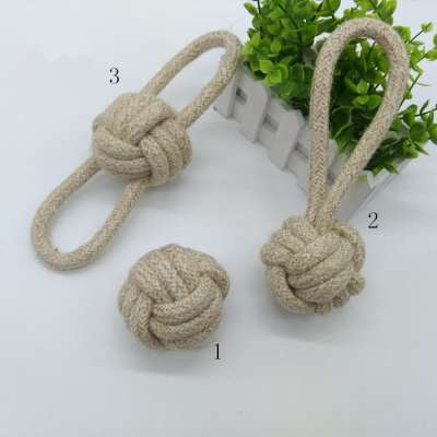 Qualified 6 Types Hemp Rope Pet Toys For Chewing