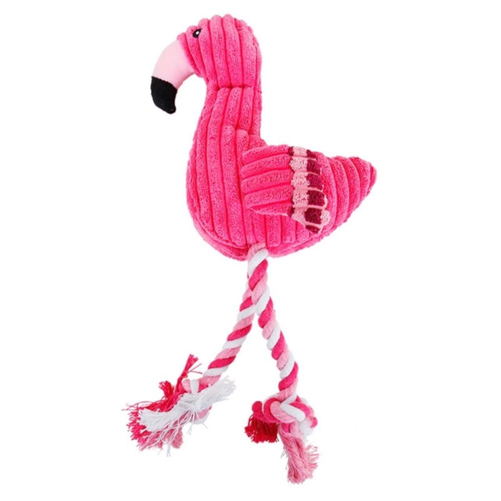 New Flamingos Design Dog Chew Toy Sound Interactive Pet Dog Toys